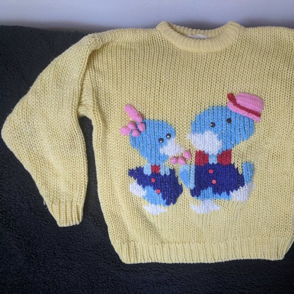 Unique Cute Romantic Pair Love Couple Pullover Dolman Sleeves Loose Sweater 3D - Picture 4 of 16